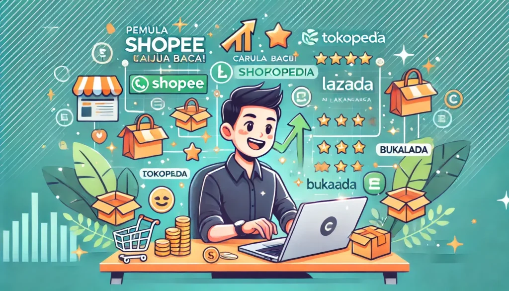 Ilustrasi Pemula Wajib Baca! Cara Laris Jualan di Shopee, Tokopedia, dan Marketplace Lainnya