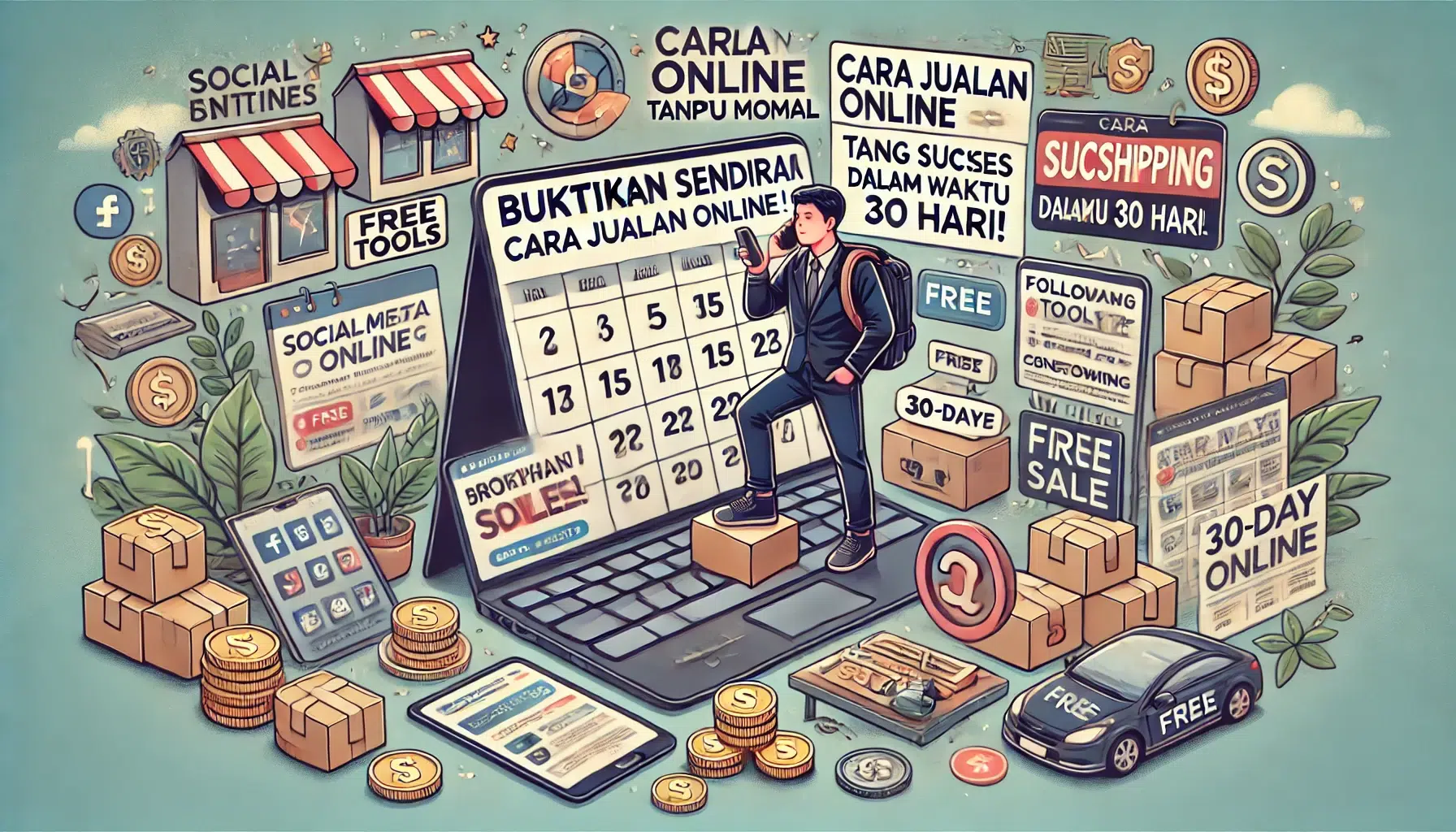 Buktikan Sendiri! Cara Jualan Online Tanpa Modal yang Sukses dalam Waktu 30 Hari!