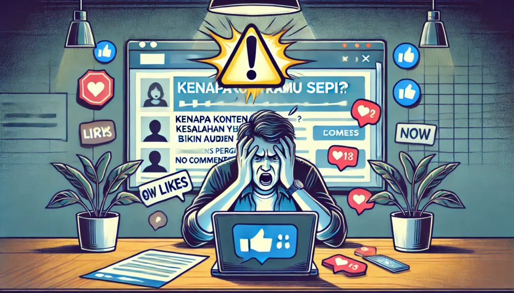 Kenapa Konten Kamu Sepi? Ini 8 Kesalahan yang Bikin Audiens Pergi